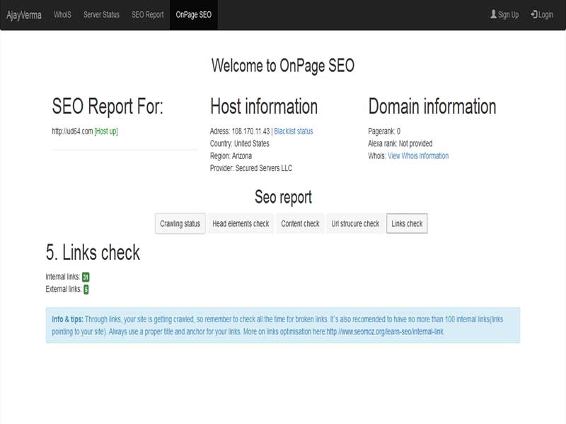 OnPage SEO Tool